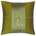 EXP Decorative Handmade Green Thai Silk Cushion Cover / Pillow Sham