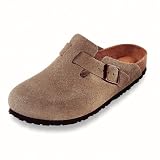 Birkenstock Boston Suede Soft Footbed Clog