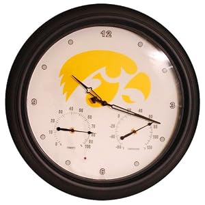 Iowa Indoor  Outdoor Clock by CPI