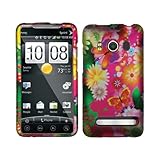 Pink Orange Yellow Flower Butterfly Rubberized Snap on Design Hard Case Fac ....