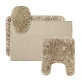 Review Aladdin Mills  / Fieldcrest® Luxury Bath Rugs - Brown Linen