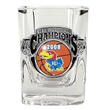 Kansas Jayhawks 2008 NCAA Basketball National Champions Shot Glass