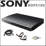 Sony BDPS185 Blu Ray Player + 14 Ft. RJ45 Patch Cable + HDMI AV Cable + Accessory Kit