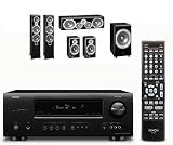Denon AVR-1312 5.1-channel home theater receiver and Motion 262 5-Channel Speaker Set (Piano Black) and MartinLogan Dynamo 300 Home Theater and Stereo Subwoofer