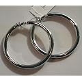 Traveller� Schmuck Ohrclip Creolen 45mm - rhodiniert