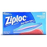 Ziploc Freezer Bags Quart , 38 Count
