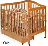 Stork Craft Chelsea 4-in-1 Crib with Drawer in Oak
