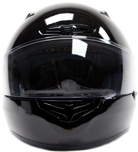 FREE Smoke Shield w/ Purchase!! Snell M2010 DOT Approved Full Face Helmet ( Large - Black )