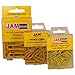 JAM PAPER Colorful Standard Paper Clips - Regular 1 Inch - Yellow Paperclips - 100/Pack