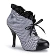 4 Inch Heel Ankle Bootie Detective Shoe Sherlock Holmes Costume Shoe Houndstooth Sexy Boots