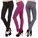 Premium Soft Cotton Stretch Fitted Jegging Style Leggings Button Skinny Pants
