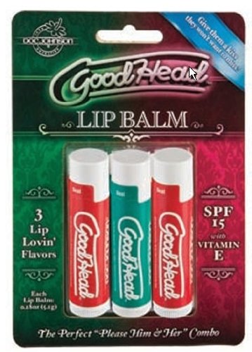Doc Johnson Goodhead, Lip Balm, All 3 Flavors