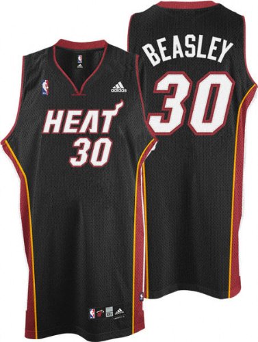 Michael Beasley Black adidas NBA Swingman Miami Heat Youth Jersey