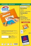Avery Zweckform, 6090, 25 Blatt, Abdeck-Etiketten, nicht durchscheinend, f�r Barcodes, korrigieren von Preisen, 48, 5 x 16, 9 mm