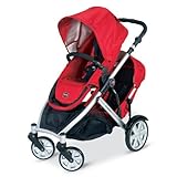Britax B-Ready Stroller and Red 2nd Stroller Seat - Red