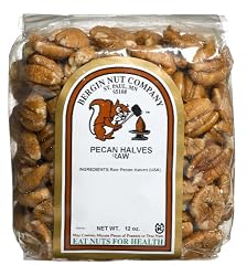 Bergin Nut Company Pecan Halves Raw, 12-Ounce Bags (Pack of 2)