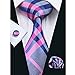 CAOFENVOO Men's Silk Tie Necktie set