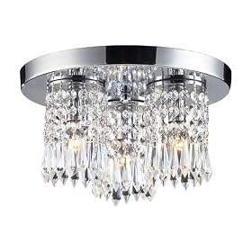 Elk 1990/3 3-Light Flush Mount In Polished Chrome