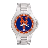 New York Mets MLB Men's Pro II Watch with Stainless Steel Bracelet