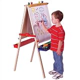 Melissa & Doug Deluxe Standing Easel & Companion Supply Set Bundle