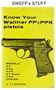 Know Your Walther Pp and Ppk Pistols (Know Your Gun)