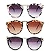 HuaYang Unisex Fashion Vintage Aviator Sunglasses Glasses Shades Goggles(Leopard)