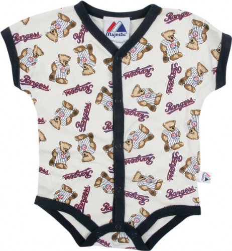 Texas Rangers Baby All-Over Print French Creeper