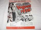 THAT OLD FEELING LEW BROWN 1937 SHEET MUSIC FOLDER 423 SHEET MUSIC