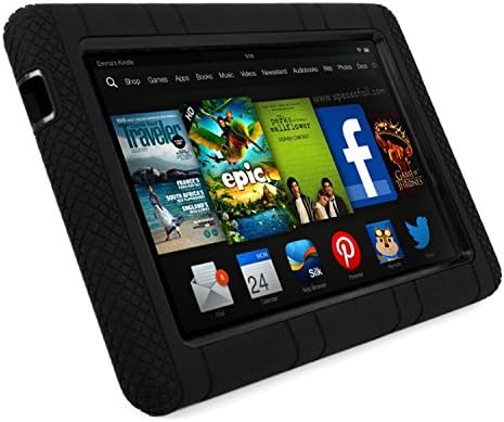Armorex Kindle Fire HD 7 Case 2014 - Kids Friendly, Impact Resistant Dual Layer Full-body Protection (Black)