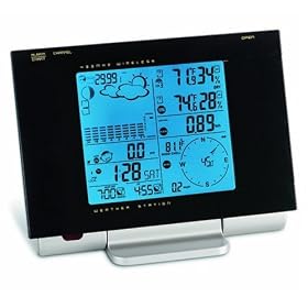 Honeywell TE923W Deluxe Weather Station with Rain Gauge, Barometer, Thermometer, Wind Data by Honeywell