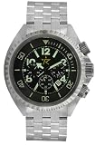 Rogue Warrior Avenger Silver Stainless Steel Band 200M Chronograph Watch