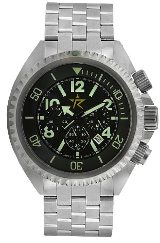Rogue Warrior Avenger Silver Stainless Steel Band 200M Chronograph Watch Rogue Warrior Avenger Silver Stainless Steel Band 200M Chronograph Watch