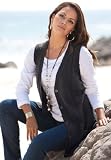 Roamans Plus Size Fine Gauge Long Sweater Vest