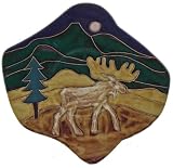13 MARA Collectible Stoneware ODD SHAPED DINNER PLATE Animal MOOSE Design