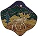 13 MARA Collectible Stoneware ODD SHAPED DINNER PLATE Animal MOOSE Design