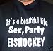 Beautiful life: Sex, Party, Eishockey; Frauen T-Shirt schwarz