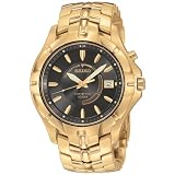 Seiko Mens Kinetic Gold-Tone Watch #SKA404 by Seiko