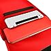 TopCase Red Portfolio Laptop Sleeve Bag Case Cover for All 13
