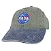 Armycrew NASA Insignia Embroidered 100% Cotton Washed Cap (One Size, Olive Navy)