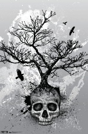 Skull - Tree Poster Poster Print, 22x34