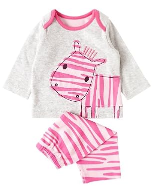 Girls Pink Zebra Pyjama