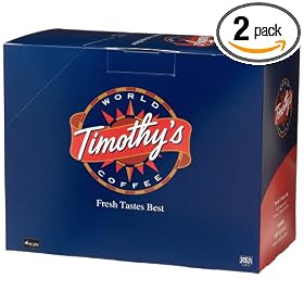 Timothy's World Coffee, Sugar Bush Maple, 24-Count K-Cups for Keurig Brewers (Pack of 2)