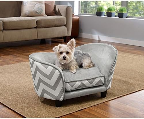 Enchanted Home Pet Ultra Plush Chevron Snuggle Pet Bed