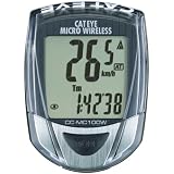 Cateye CC-MC100W Micro Wireless 10-Function Bicycle Computer (Black)