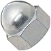 Grade 2 Aluminum Acorn Nut, Zinc Plated Finish, Inch, Right Hand
