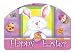 Magnet Works, Ltd. Happy Easter Bunny Yard DeSign, Screen Printed, Strong-gripping 24 Guage Magnetic Vinyl, Yard or Garden Sign