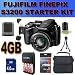 Fujifilm FinePix S4000 14 MP Digital Camera with Fujinon 30x Super Wide Angle Optical Zoom Accessory Saver 4GB NiMH Battery/Rapid Charger Bundle