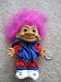 Russ Berrie Jogger Troll, with Pink Hair