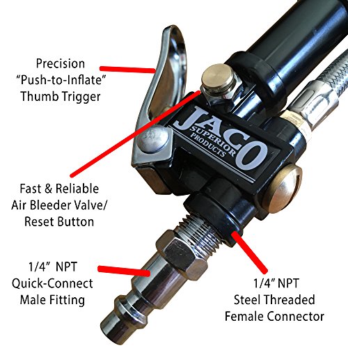 Купить JACO FlowPro Digital Tire Inflator Gauge 200 PSI в интернет
