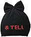 Betsey Johnson Women's Kiss and Tell Bow Beanie